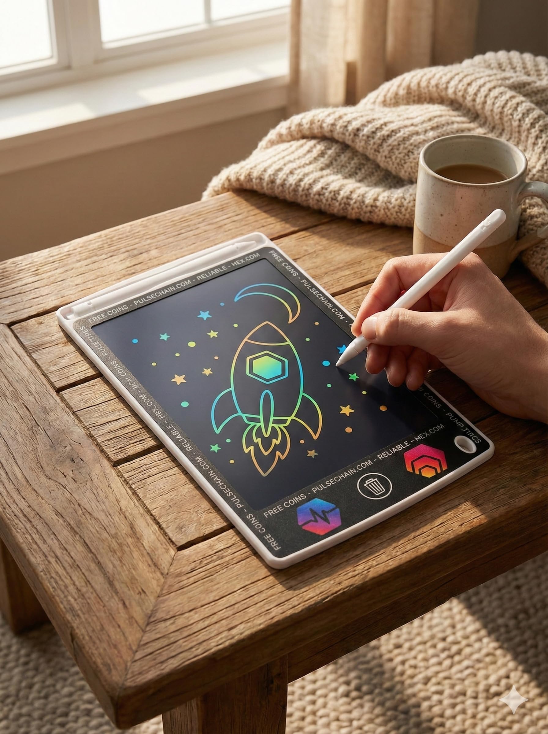 LCD Writing Tablet (w/ Magnet)